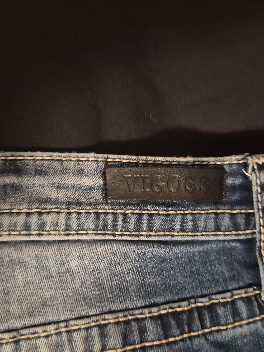 Vigoss Women's Blue Bootcut Jeans with Faded Knees - Picture 7 of 9
